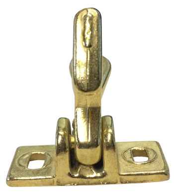 Elbow Catch - Polished Brass Aluminum