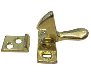IVES 2A3 Elbow Catch - Polished Brass Aluminum