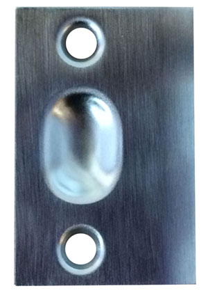 Dual Adjustable Ball Catch - Satin Chrome Brass