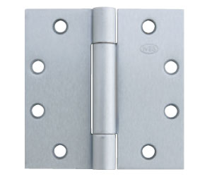 IVES 3SP1 RC14SEC 629 4.5x4.5 3 Knuckle Full Mortise Spring Hinge - 4.5" x 4.5" - Polished Stainless Steel