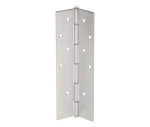 IVES 700-US32D-83-TW8 83" Full Mortise Pin and Barrel Continuous Hinge with Electric Through-8 Wire - Satin Stainless Steel