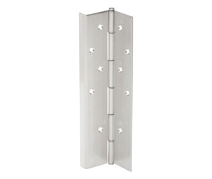IVES 715-US32D-120-EPT 120" Full Mortise Half Wrap Pin and Barrel Continuous Hinge with Electrical Power Transfer - Satin Stainless Steel