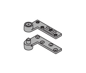 IVES 7227F TOP-US3 3/4" Offset Top Pivot only - Fire Rated - Polished Brass