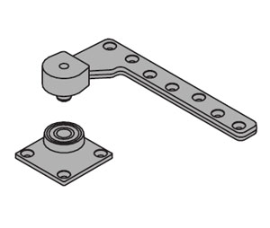 IVES 7244F BTM-SP313 Heavy Duty 1-1/2" Offset Bottom Pivot only - Fire Rated - Dark Bronze Painted