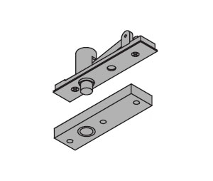 IVES 7255J TOP-US26D 1-1/2" Center Hung Top Pivot only - Satin Chrome Brass