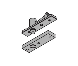 IVES 7256 TOP-US10 1-1/2" Center Hung Top Pivot only - Satin Bronze