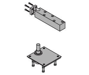 IVES 7259 BTM-US10 Heavy Duty 1-1/2" Center Hung Bottom Pivot only - Satin Bronze