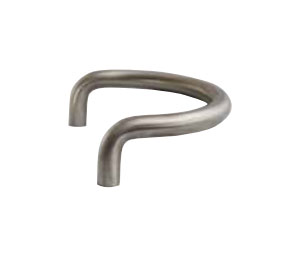 IVES 8169-10-625 1" Round Decorative C Shaped Offset Door Pull - 10" CTC - Polished Chrome Brass