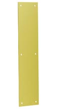 IVES 8200 US3 4x16 Push Plate 4" x 16" - Polished Brass