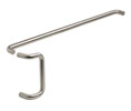 IVES 9190HD-33-0-US32D 33" CTC Push and 10" CTC Offset Pull Combo - Satin Stainless Steel