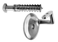 IVES HB159 US27 Hand Rail Bracket - Satin Aluminum Aluminum