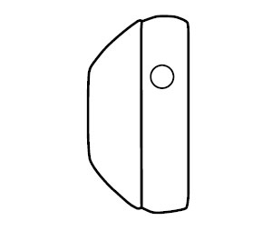 IVES VR814-NL RHR US32D Vandal Resistant Trim without Black Grip - Cylinder Cutout - Right Hand Reverse - 5-1/4"W - Satin Stainless Steel