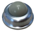 IVES WS404 US26D Convex Rubber Wall Bumpers - Satin Chrome Brass