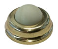 IVES WS404 US3 Convex Rubber Wall Bumpers - Polished Brass