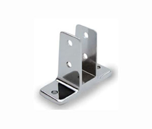 Jacknob JN15430 Toilet Partition Hardware - Urinal Screen Bracket Kit For 1" Screen, Two Ear, Chrome Finish