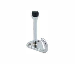 Jacknob JN4003 Toilet Door Hardware Component - Single Prong Hook, Stainless Steel Finish