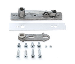 Jackson 20-534-628 Center Hung Top Pivot with Arm & Cover - Satin Aluminum