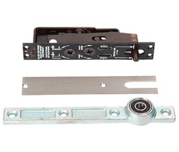 Jackson J580BS Heavy-Duty Adjustable Center-Hung Walking Beam Type Top Pivot with Brushed Stainless Cover Plate