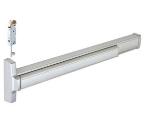 Jackson 312085L37628 CRL Jackson® 2085 Concealed Vertical Rod with Top Latch 36" Push Pad Exit Device - Left Hand Reverse Bevel, Satin Aluminum