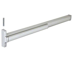 Jackson 3120861L47628 CRL Jackson® 2086 Concealed Vertical Rod Impact with Top Bolt 48" Push Pad Exit Device - Left Hand Reverse Bevel, Satin Aluminum