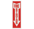 JL Industries 25S "Fire Extinguisher" Flush Sign