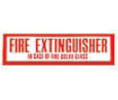JL Industries DWFE Fire Extinguisher Decal
