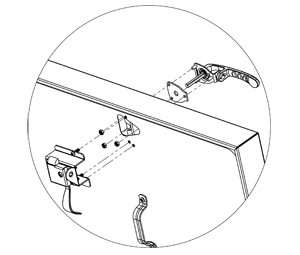 JL Industries RHD-KIT-LATCH Kit, Roof Hatch, Slam Latch