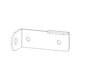 JL Industries RH-002 Bracket Latch Catch Curb