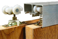 Johnson Hardware 138F722D 6' Aluminum Fascia Track Bypass Door Kit