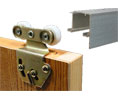 Johnson Hardware 2204F721 6' Aluminum Fascia Track Bypass Door Kit
