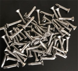 JustDoorToolZ WS1RNI100 #12 Flat Head Hinge and Strike Repair Screw for Wood Doors - Nickel