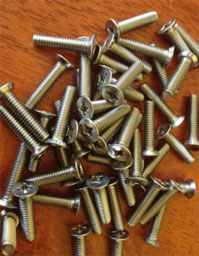 JustDoorToolZ HSCREW US32D 12-24X1 50 12-24 Hinge &Strike Screw for Metal Doors and Frames - Stainless Steel