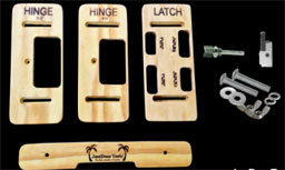  JustDoorToolz JZ225 3-1/2-4 Commercial Jig Kit for Hinges & Latches 