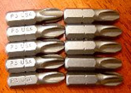 JustDoorToolZ PHILLIPS 2X2 Phillips Insert Bits