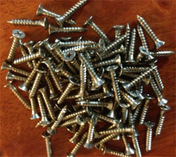 JustDoorToolZ WSCREW ZINC 12 Hinge &Strike Screw for Wood Doors and Frames - Zinc