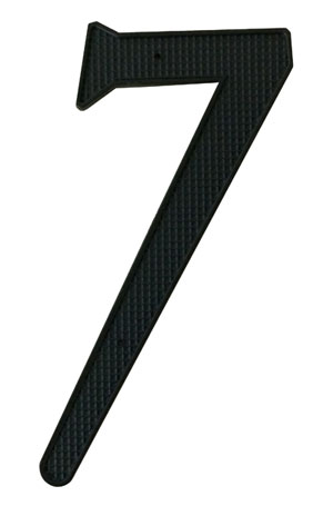 Black Finish Zinc Alloy House Number 