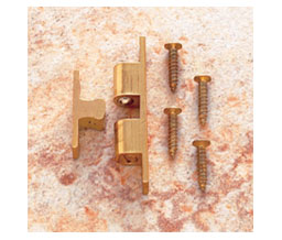 JVJ 06401 Raw Solid Brass Finish Tension Catch, Composition Solid Brass