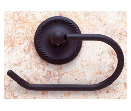 JVJ 20605 Prestige Series Oil Rubbed Bronze Finish Euro Paper Holder C/S, Composition Solid Brass