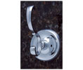 JVJ 21408 Paramount Series Chrome Finish Deco Robe Hook C/S, Composition Solid Brass