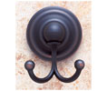 JVJ 22207 Highland Series Dark Oil Rubbed Bronze Finish Robe Hook C/S, Composition Zamac