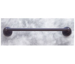 JVJ 22224 Highland Series Dark Oil Rubbed Bronze Finish 24” Towel Bar Set C/S, Composition Zamac