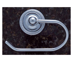 JVJ 22605 Prestige Series Chrome Finish Euro-Paper Holder C/S, Composition Solid Brass