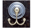 JVJ 22707 Highland Series Chrome/Brass Finish Robe Hook C/S, Composition Zamac