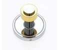JVJ 23207 Contemporary Series Split Finish Smooth Robe Hook Chrome/Brass C/S, Composition Solid Brass