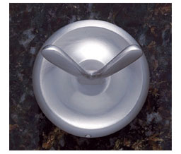 JVJ 24207 Paramount Series Satin Nickel Finish Double Robe Hook C/S, Composition Solid Brass