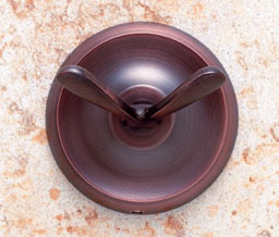 JVJ 24407 Paramount Series Old World Bronze Finish Double Robe Hook C/S, Composition Solid Brass