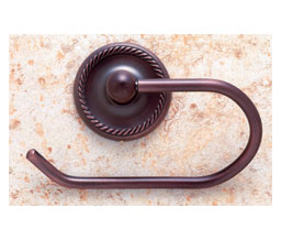 JVJ 24705 Prestige Series Old World Bronze Finish Euro-Paper Holder C/S, Composition Solid Brass