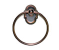 JVJ 25106 Chateau Series Old World Bronze Finish Towel Ring C/S, Composition Solid Brass