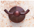 JVJ 25307 Prism Series Old World Bronze Finish Double Robe Hook C/S, Composition Solid Brass