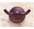 JVJ 25507 Liberty Series Old World Bronze Finish Double Robe Hook C/S, Composition Solid Brass